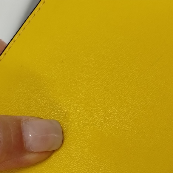 Bostonten shoulder bag yellow double straps zip top large vegan leather - Picture 12 of 12